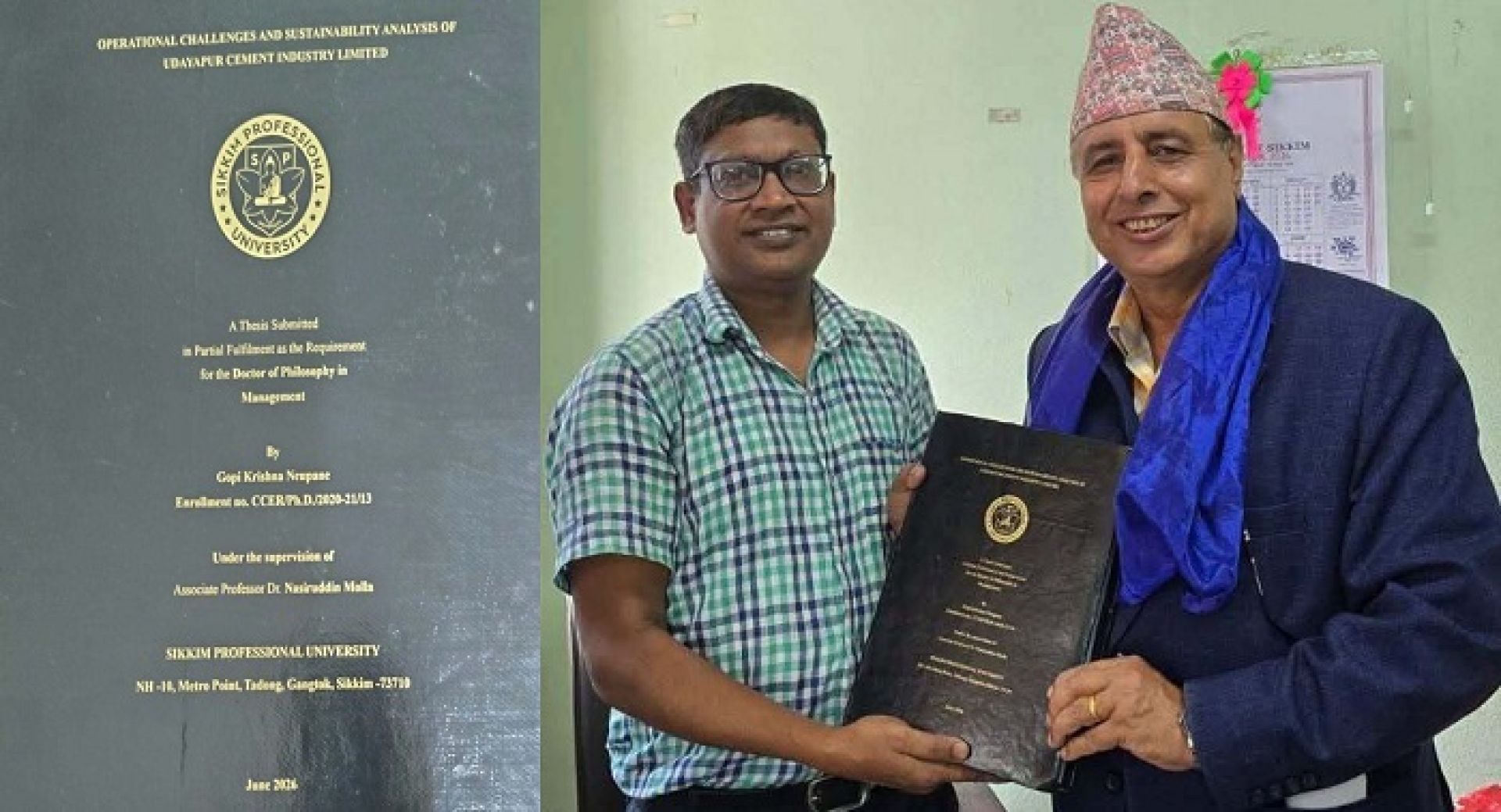उदयपुर सिमेन्टको पुनरुत्थान र दिगोपनाबारे न्यौपानेको विद्यावारिधि, तीन अर्ब राजस्वको सम्भावना